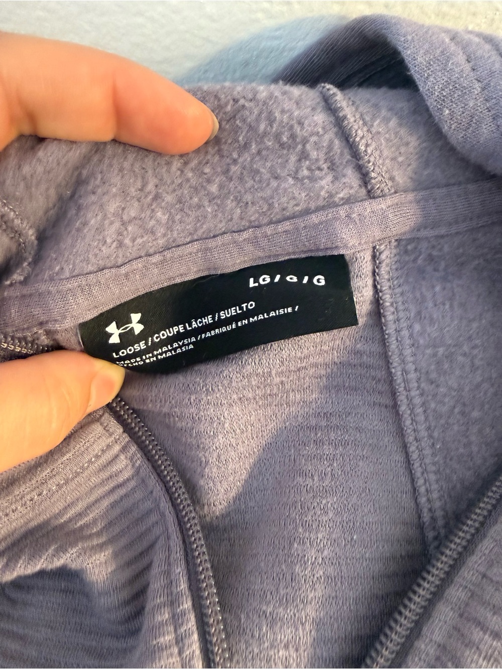 Under Armour Women's Mauve Zip-Up Hoodie - Picture 4 of 4